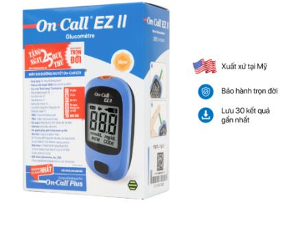 Máy đo đường huyết On-Call EZ II (ĐLý, CTV LH 09344449922)